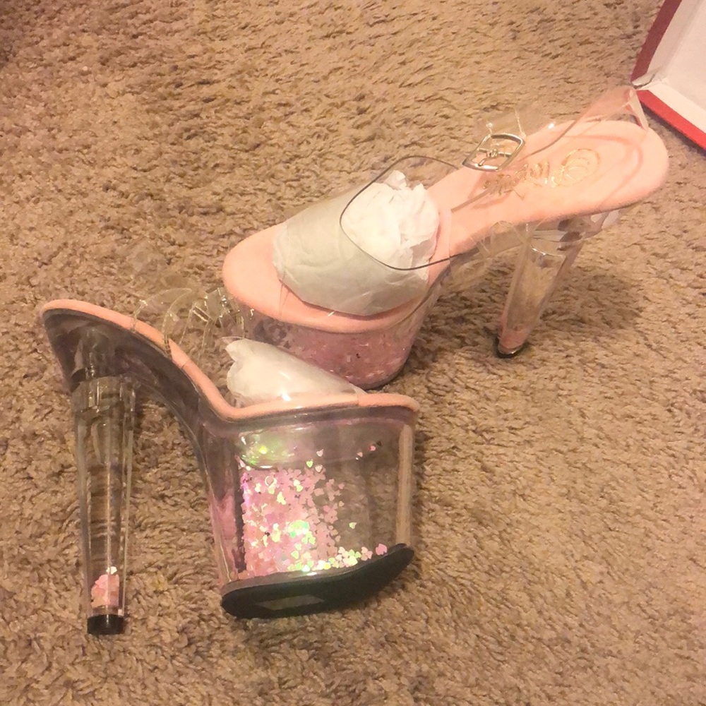 Soft Pink Platform Heels